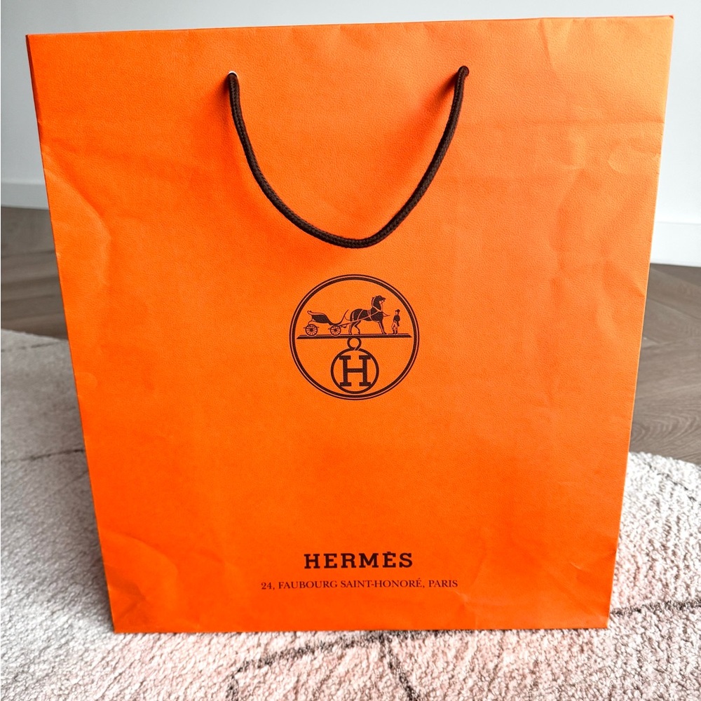 Large Hermes shopping bag